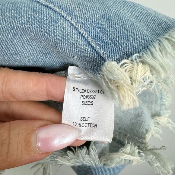 ALTAR’D STATE | NEW Blue Jean Denim Jumper Overall Dress Women’s Size Small - Picture 10 of 10